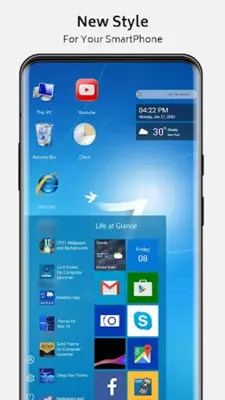 Win 7 Theme 2 For Launcher android App screenshot 1